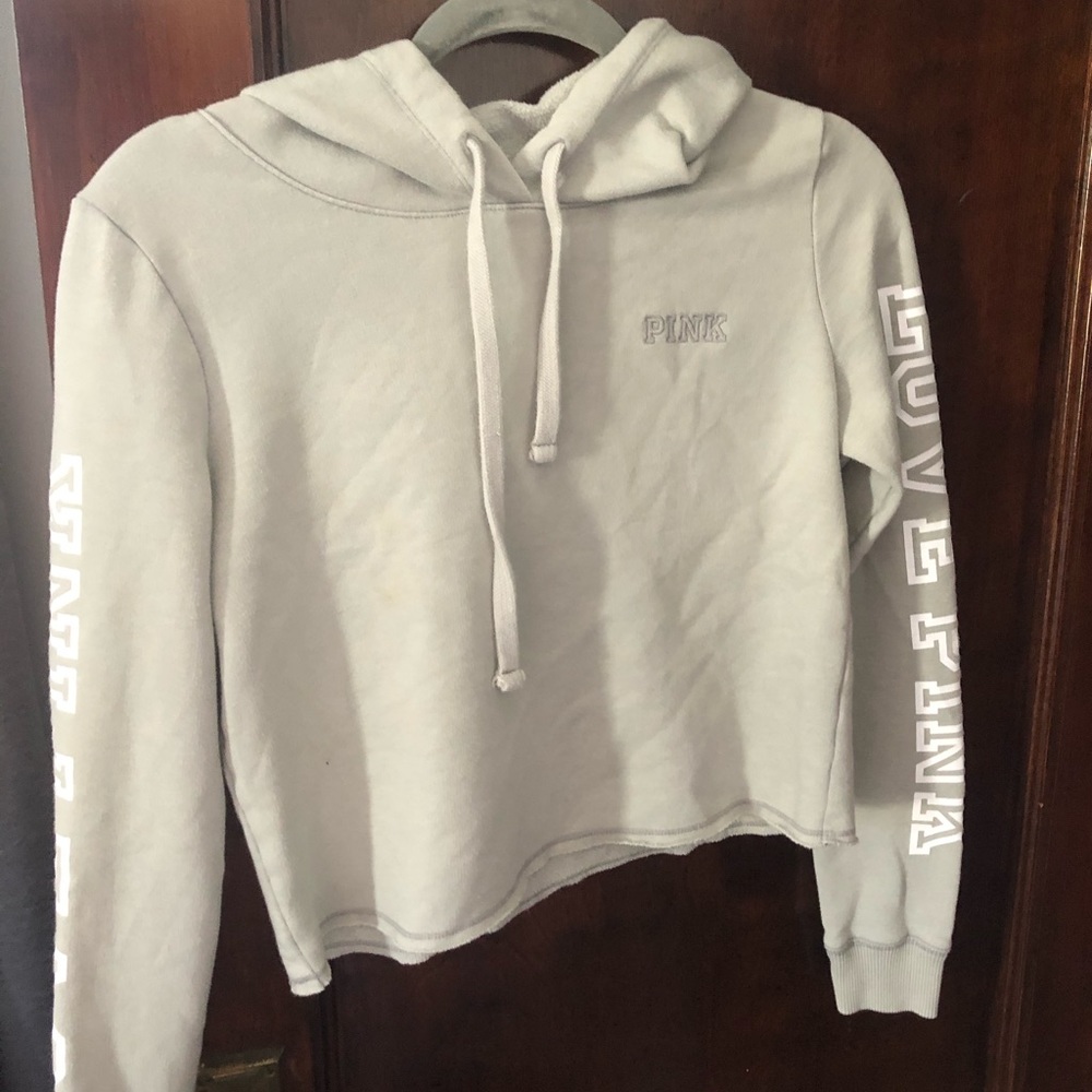 PINK cropped sweatshirt